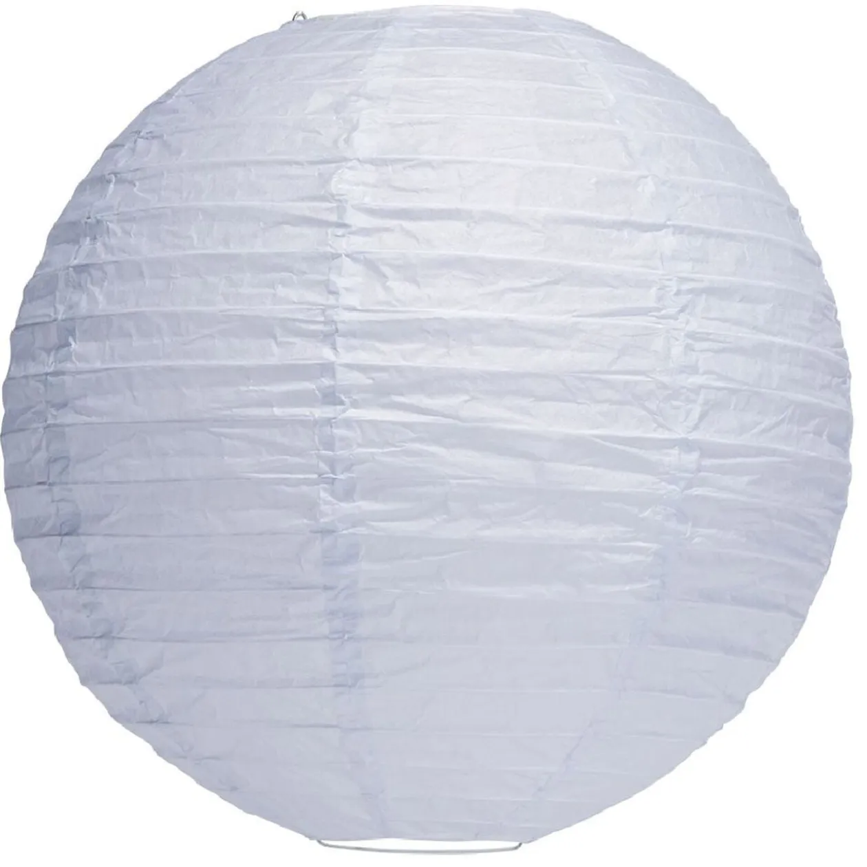 Suspension boule chinoise papier bleu - Ø30xH28cm