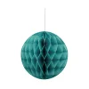 Suspension boule en papier vert