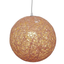Suspension boule papier filaire rose Ø30cm