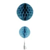 Suspension 2 boules en papier bleu et son pompon < Gifi Clearance