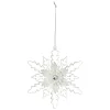 Suspension de Noël Flocon blanc transparent < Gifi Discount