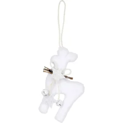 Suspension de Noël forme enneigée