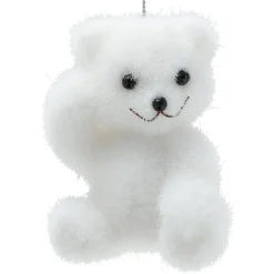 Suspension de Noël forme ours blanc