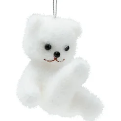 Suspension de Noël forme ours blanc