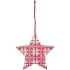 Suspension de Noël forme vintage en bois