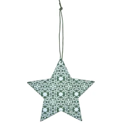 Suspension de Noël forme vintage en bois