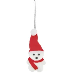 Suspension de Noël ourson blanc et rouge x2 < Gifi Sale