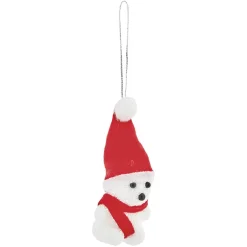 Suspension de Noël ourson blanc et rouge x2 < Gifi Sale