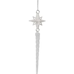 Suspension de Noël Étoile avec forme stalactite glaçon