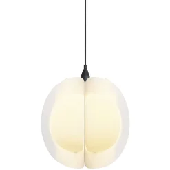 Suspension design origami blanc Ø38xH35cm