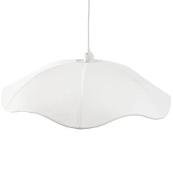 Suspension double polyester et métal blanc Ø80xH16cm < Gifi Outlet