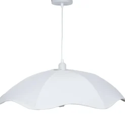 Suspension double polyester et métal blanc Ø80xH16cm < Gifi Outlet
