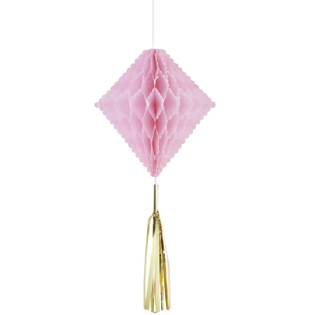 Suspension en papier rose de forme géométrique x 3 < Gifi Clearance