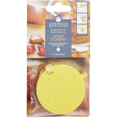 Suspension parfumée x2 Ambiances Devineau senteur ambre d'Orient