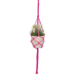 Suspension pour plantes en macramé
