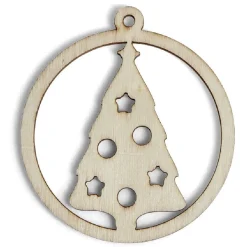 Suspension ronde sapin de Noël à peindre < Gifi Best