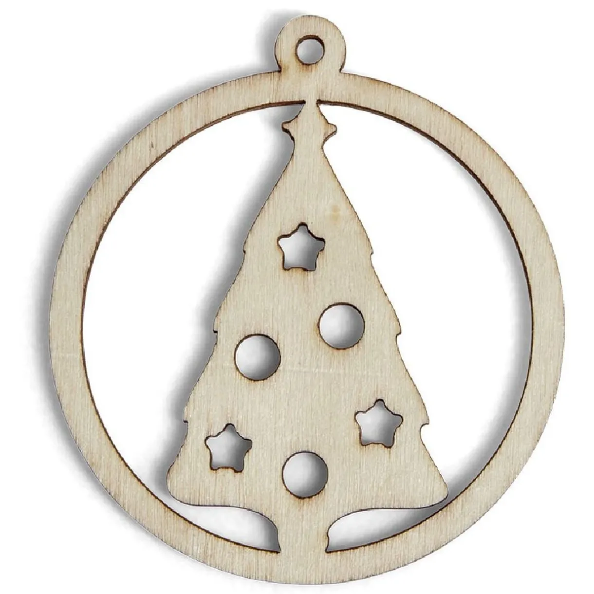 Suspension ronde sapin de Noël à peindre < Gifi Best