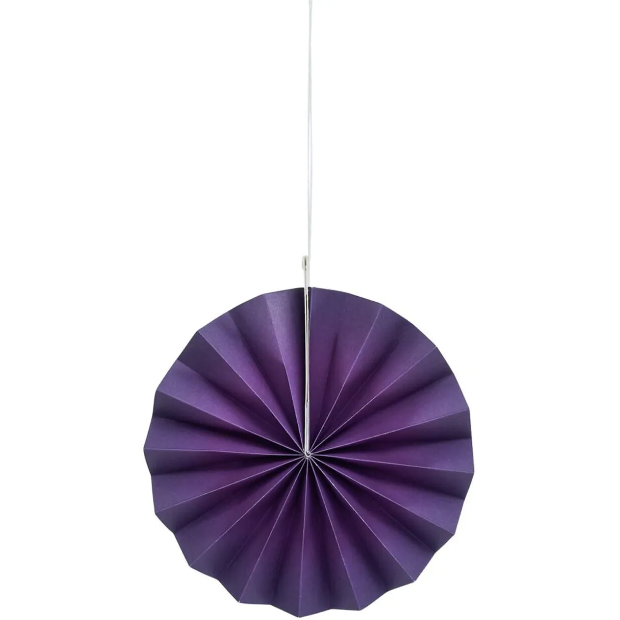 Suspension rosace papier violet x3