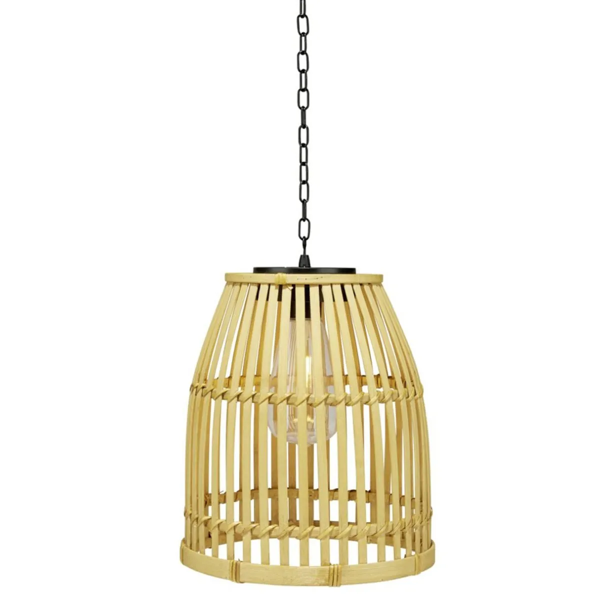 Suspension solaire Laos en bambou Ø20,5xH23cm < Gifi Best