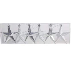 Suspension Étoile de Noël Argenté x6