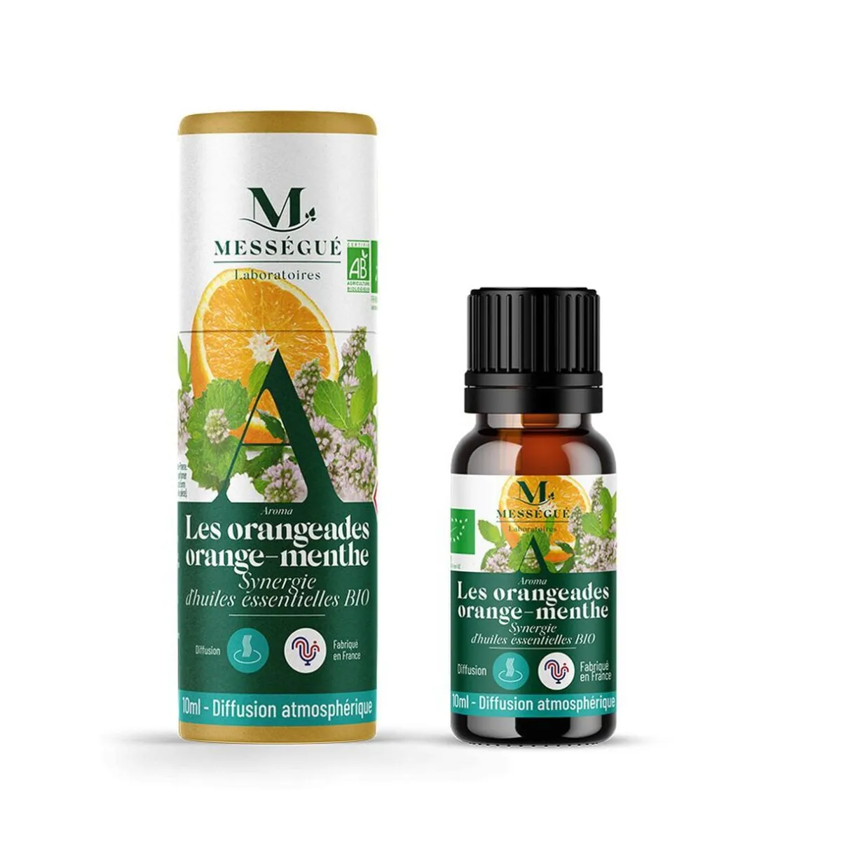 Synergie d'huiles essentielles bio les orangeades orange menthe Mességué 10ml < Gifi Online