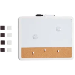 Tableau blanc avec surface en bois 33,7x28,1 cm < Gifi Clearance