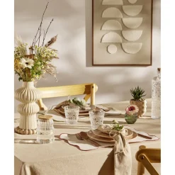 Tableau décoratif motif laine bouclée beige et marron bords bois 50x70cm (3 modèles) < Gifi