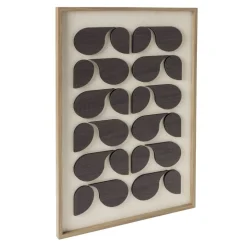 Tableau en bois motif contemporain 3D noir 50x70cm < Gifi Outlet