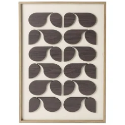 Tableau en bois motif contemporain 3D noir 50x70cm < Gifi Outlet