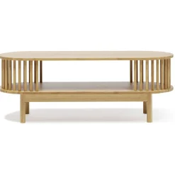 Table basse Gaïa bambou naturel - L100xP39xH36,5cm