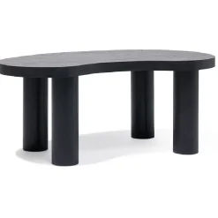Table basse Pachi noir - L100xP50xH40 cm < Gifi Outlet