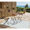 Table de jardin pliante Bali 2 personnes métal bois < Gifi Best