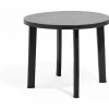 Table de jardin ronde 2/4 personnes Viva gris foncé Ø90xH72cm