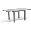Table extensible Oslow gris ardoise 4 à 8 personnes