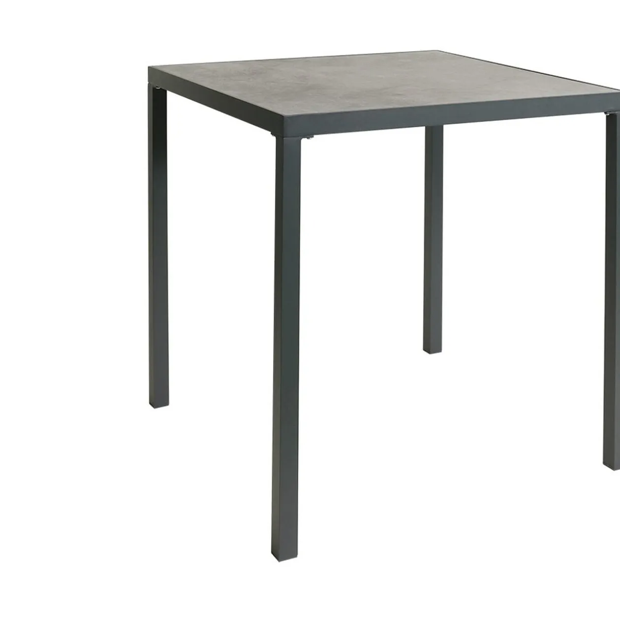 Table haute de jardin Oslow effet marbre 90x90xH94,5 cm