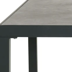 Table haute de jardin Oslow effet marbre 90x90xH94,5 cm