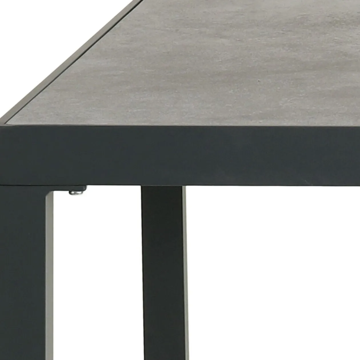 Table haute de jardin Oslow effet marbre 90x90xH94,5 cm
