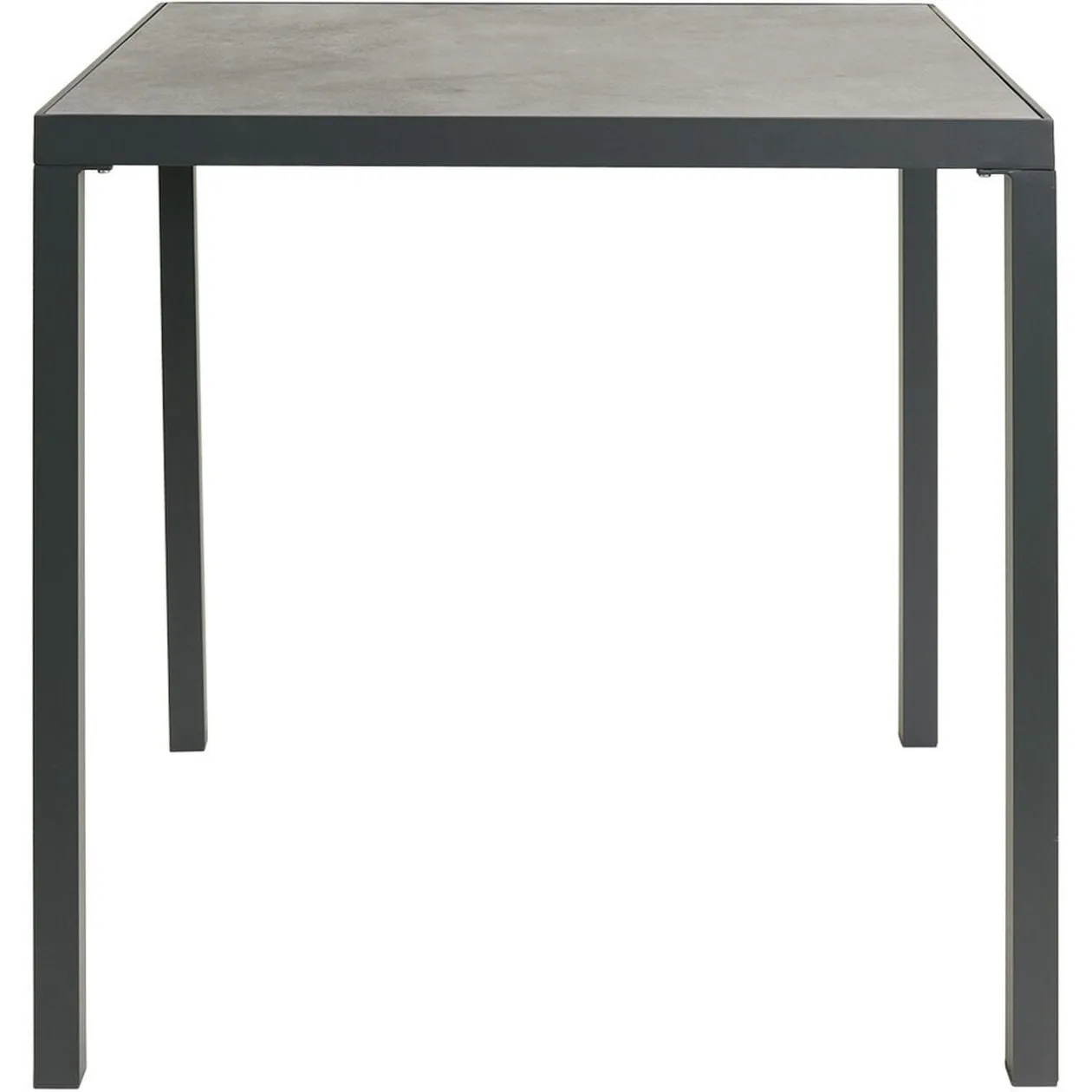 Table haute de jardin Oslow effet marbre 90x90xH94,5 cm