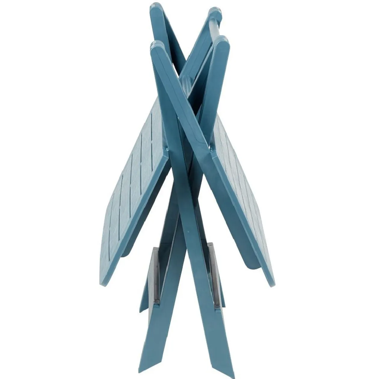 Table pliante Relax plastique bleu 72x70xH79cm