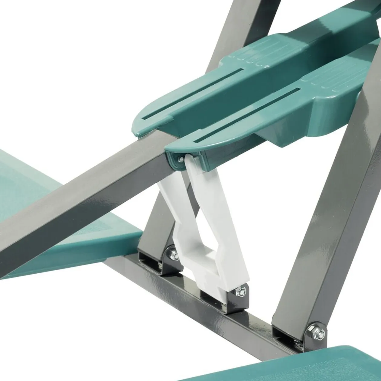 Table valise pliante avec sièges bleu