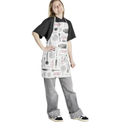 Tablier de cuisine avec inscriptions 72x65cm < Gifi Discount