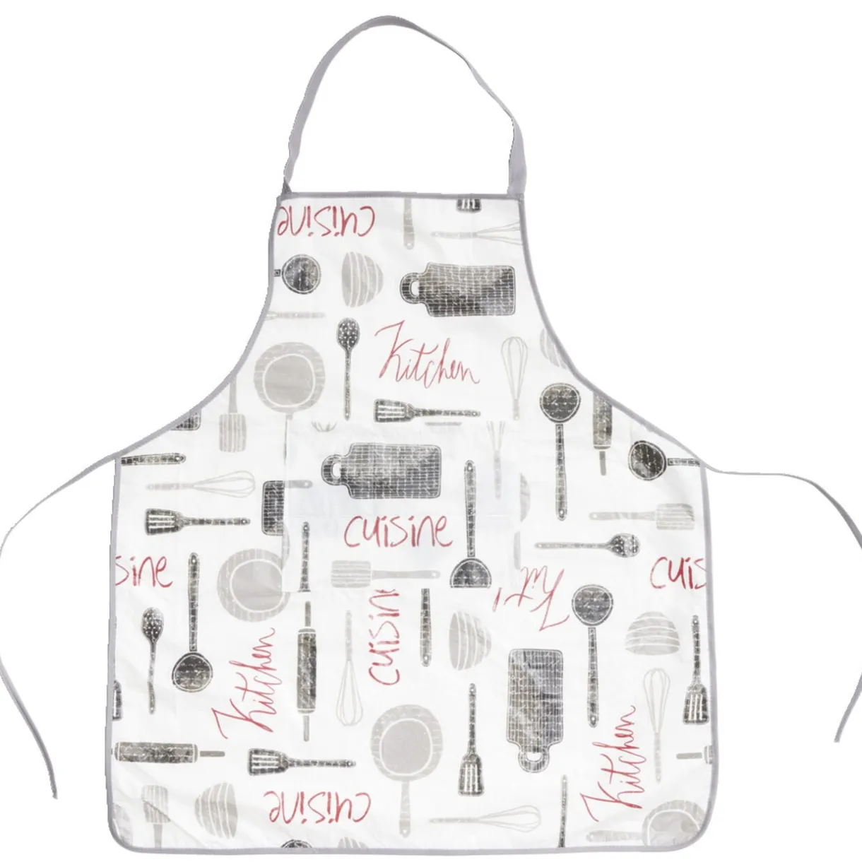 Tablier de cuisine avec inscriptions 72x65cm < Gifi Discount