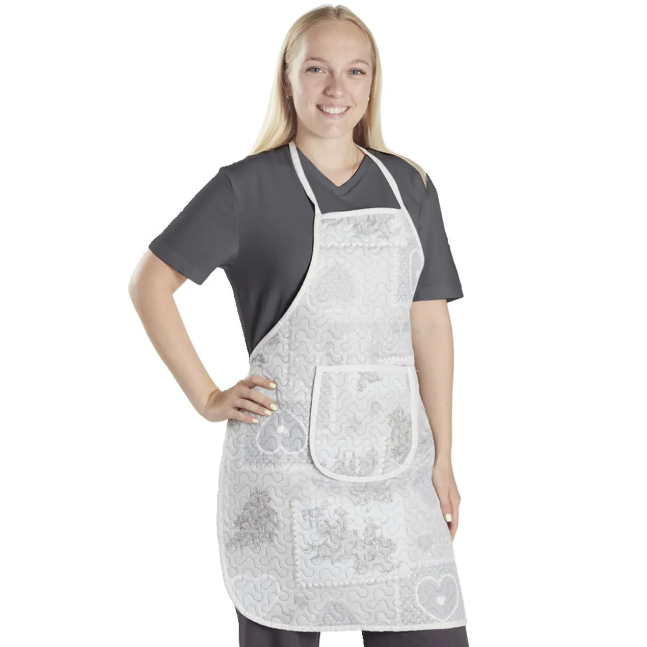 Tablier de cuisine motif boutis 60x80cm - 2 modèles