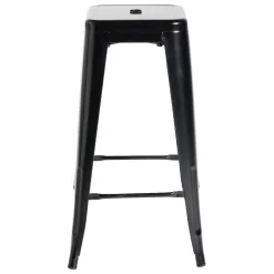 Tabouret bar Fabrik métal noir Ø31xH75cm