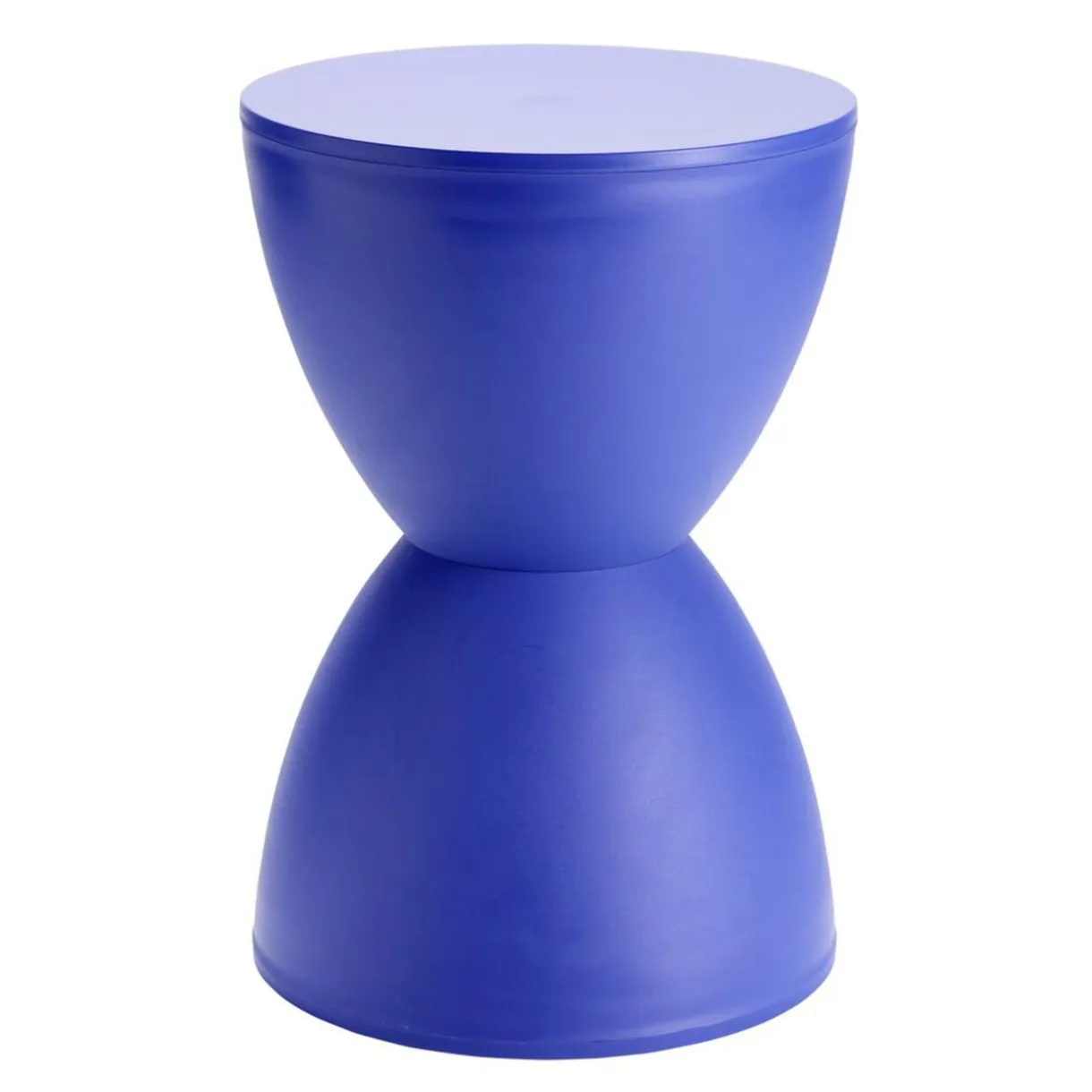 Tabouret bas rond Verso plastique bleu Ø29xH43cm < Gifi Outlet