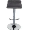 Tabouret de bar Majestik rotatif Gris L.30.5 x P.39.5 x H.63/83.5 cm < Gifi Best