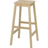 Tabouret de bar Natura x2 en bois 30x30xH75cm