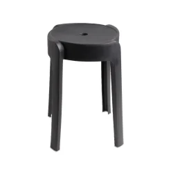 Tabouret plastique noir Firsty Ø26xH46cm < Gifi Sale