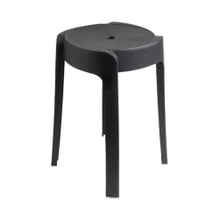 Tabouret plastique noir Firsty Ø26xH46cm < Gifi Sale