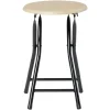Tabouret pliant Aiden Marron L.30 x P.35 x H.45 cm